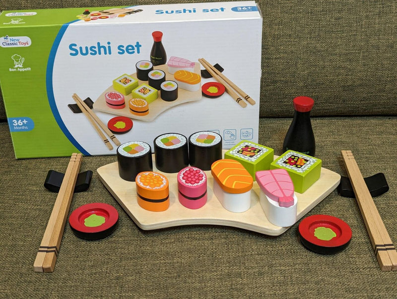 日式壽司組 木製廚房玩具