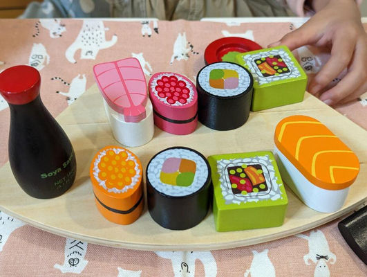 排整齊的壽司 兒童廚房玩具 配件 煮飯玩具