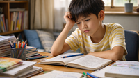 小學生寫作業碰到難題