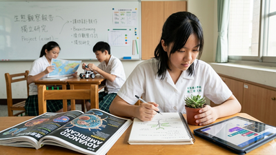 國中生-觀察植物-紀錄-生物課