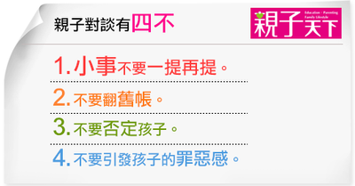字卡-親子對談禁忌