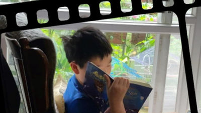 孩子正在閱讀